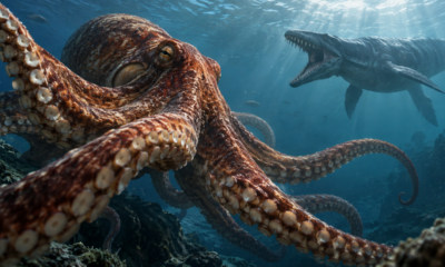 O "kraken" do Cretáceo chegava a 19 metros. Cientistas descobriram fósseis de mandíbulas que revelam um polvo gigante nos mares do Cretáceo