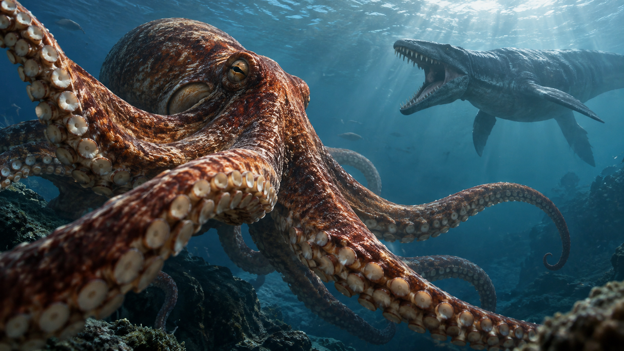 O "kraken" do Cretáceo chegava a 19 metros. Cientistas descobriram fósseis de mandíbulas que revelam um polvo gigante nos mares do Cretáceo