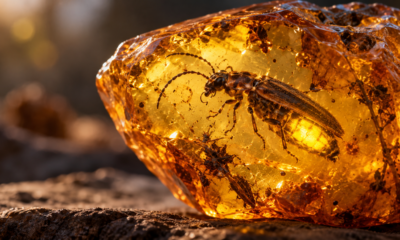 Um fóssil preservado em âmbar por 99 milhões de anos revela que vaga-lumes já produziam luz no Cretáceo, quando dinossauros habitavam as florestas de Mianmar