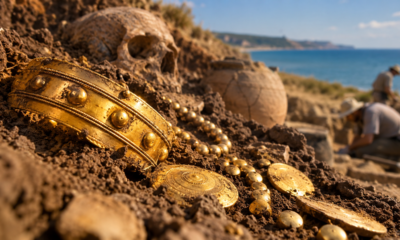 Câmara funerária encontrada em Varna preservava ouro, ferramentas e adornos que revelam diferenças sociais entre comunidades da pré-história