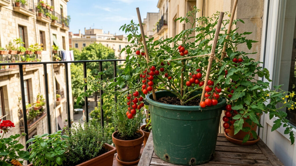 Como plantar tomate-cereja em balde plástico na varanda: o guia simples de cultivo para colher cachos docinhos e frescos em apartamento