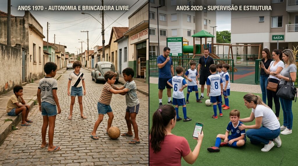 A psicologia afirma que crianças dos anos 60 e 70 não se tornaram fortes por terem recebido uma educação melhor, mas sim por aprenderam a controlar as suas próprias emoções sem ajudas externas