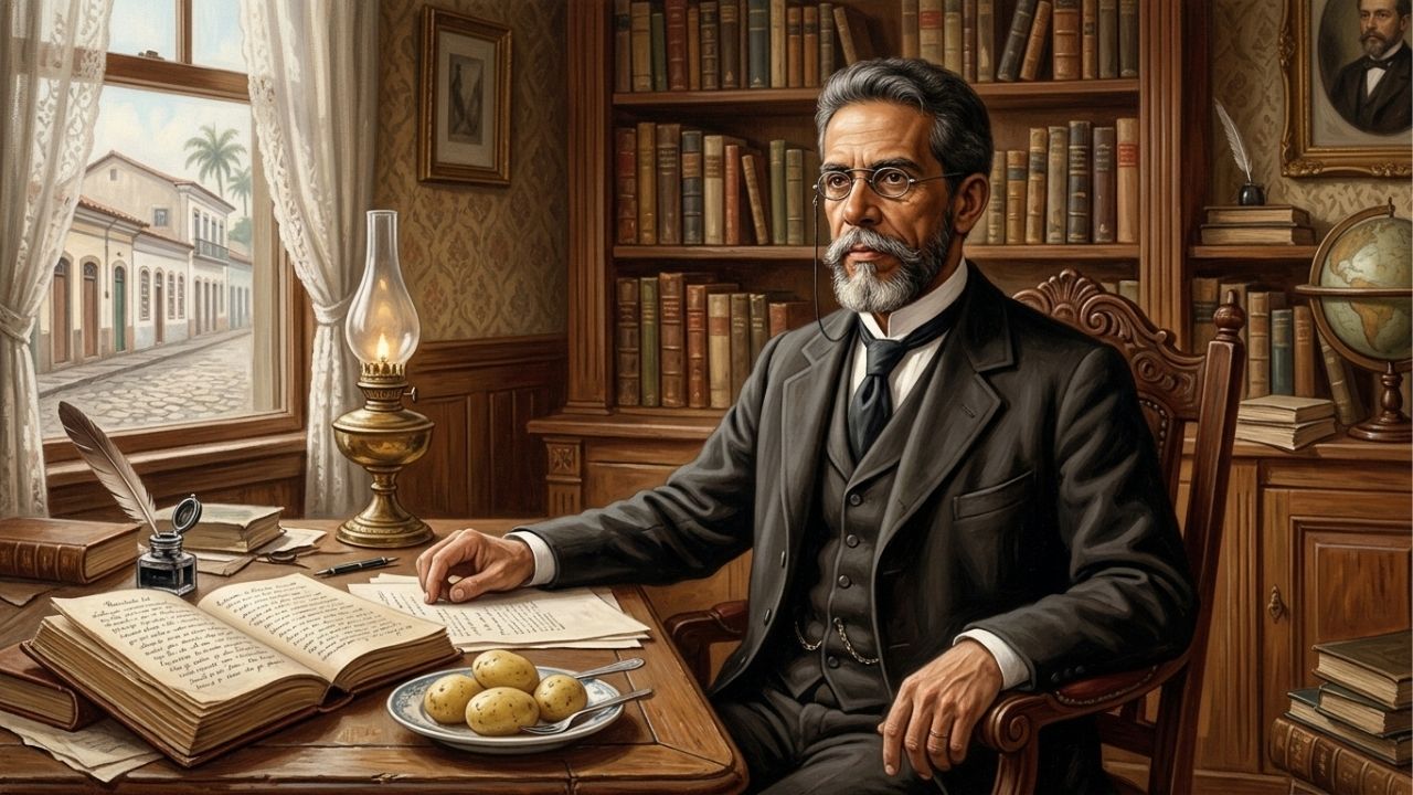 Citação do dia de Machado de Assis, escritor brasileiro: “Ao vencedor, as batatas!”, a frase de “Quincas Borba”, de 1891, que virou expressão popular sobre quem fica com a recompensa depois de uma disputa