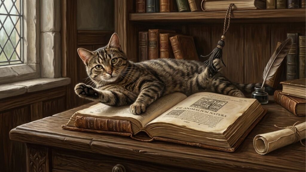 Citação do dia de Montaigne: "Quando brinco com minha gata, quem sabe se ela não se diverte mais comigo do que eu…" — a reflexão do século 16 sobre bichos, humildade e o jeito como olhamos os animais