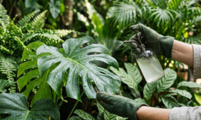 Spray de leite de magnésia diluído na água: o método alcalino simples para neutralizar fungos de ferrugem e limpar o pó preto de folhas tropicais