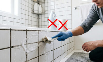 Sem água sanitária, nem cloro: a melhor forma de branquear o rejunte encardido do banheiro usando apenas vinagre de álcool e detergente neutro