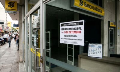 Feriado confirmado para terça-feira, 15 de setembro, pode fechar bancos, escolas e órgãos públicos nestas cidades