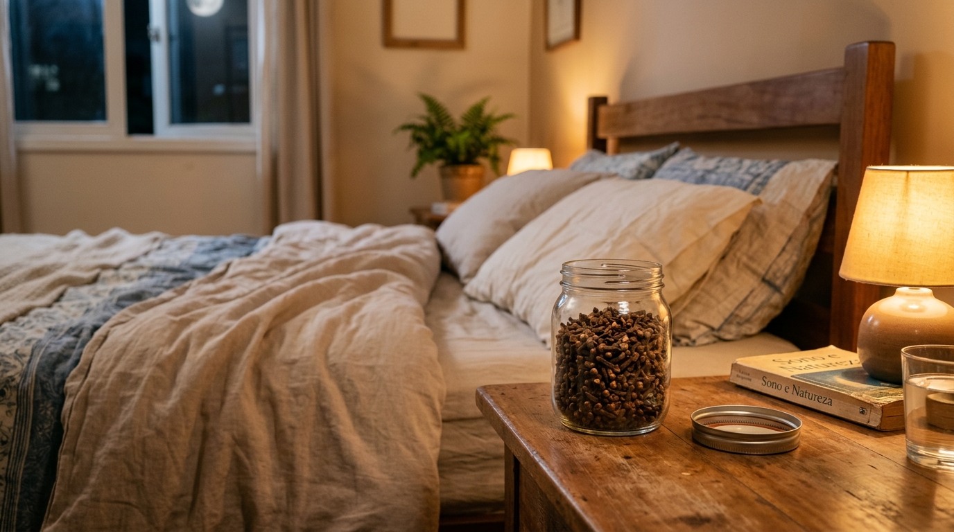 Deixar cravo-da-índia ao lado da cama é um hábito simples que trabalha a noite inteira