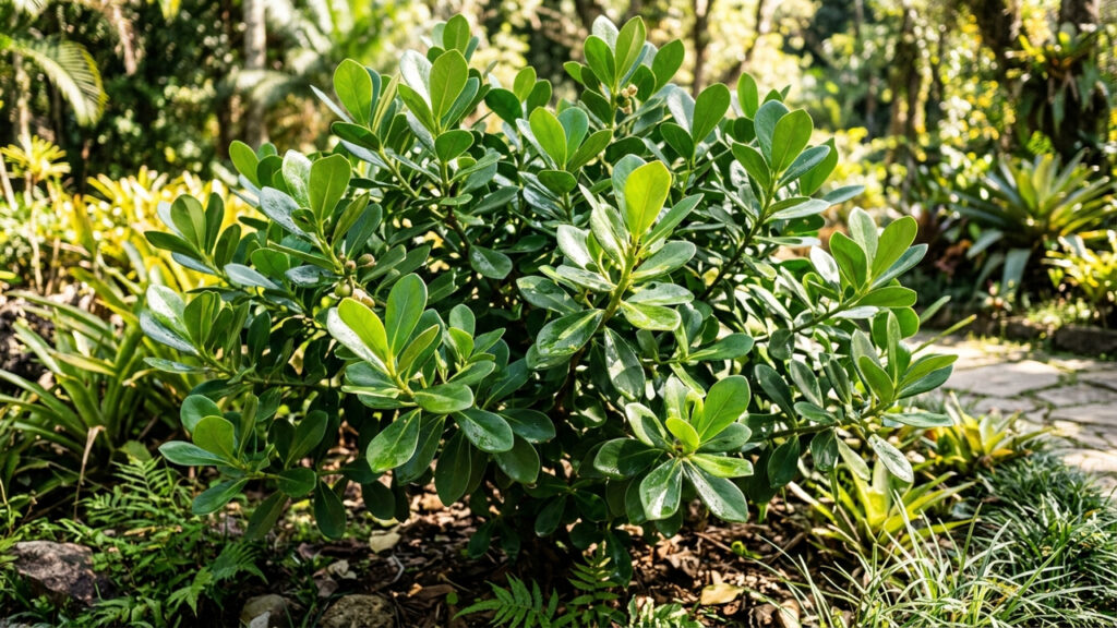 Esse arbusto ornamental de baixa manutenção suporta o calor de 40°C sem murchar e mantém as folhas verdes e vistosas o ano inteiro no jardim