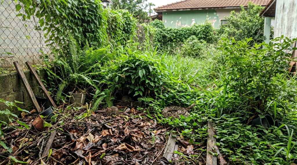 A vegetação modifica temperatura, umidade e abrigo no ambiente, criando microhabitats que podem favorecer determinadas espécies de cobras e suas presas