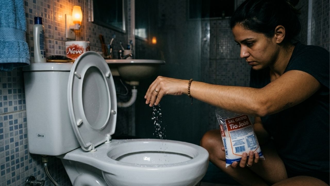 Colocar sal no vaso sanitário antes de dormir: para que serve e por que recomendam fazer isso toda semana