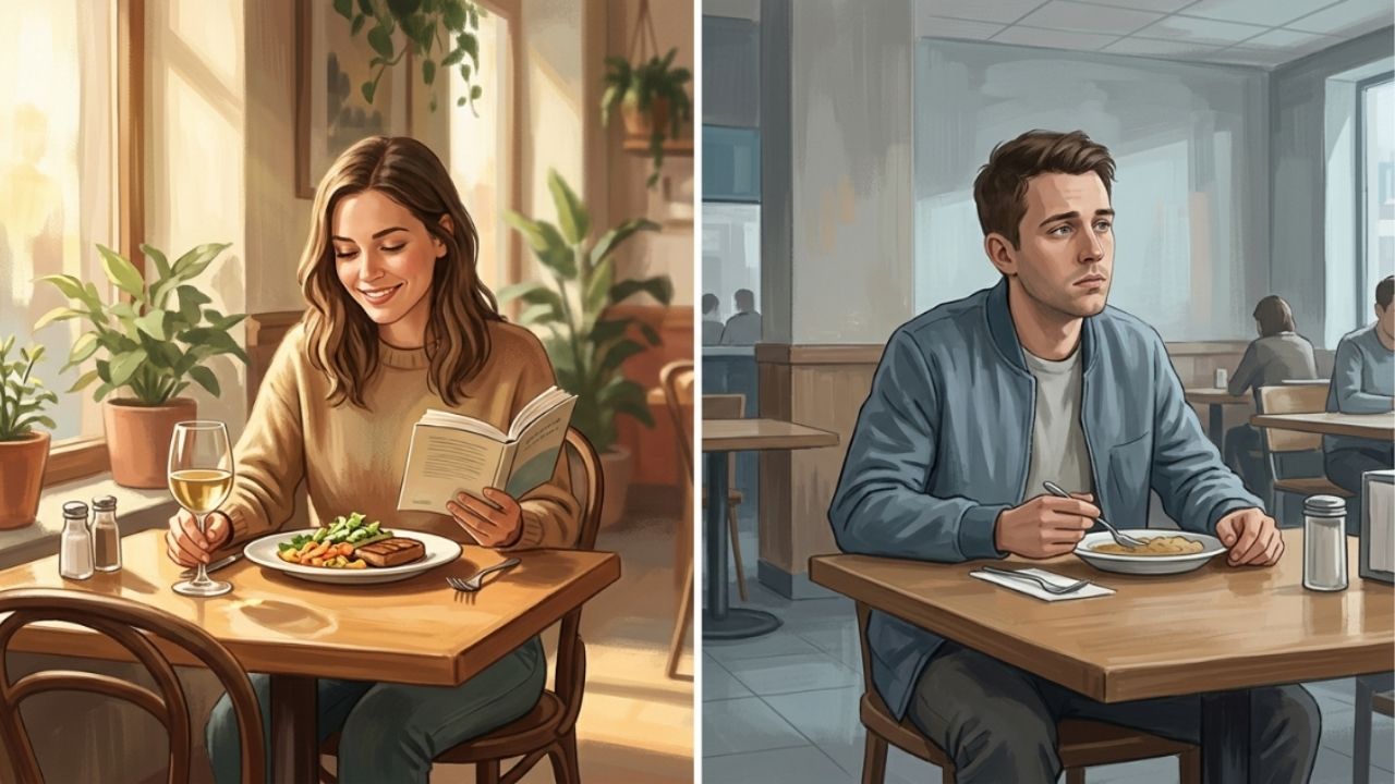 Especialistas afirmam que pessoas que preferem comer sozinhas não são antissociais, mas valorizam momentos de silêncio para recarregar energia