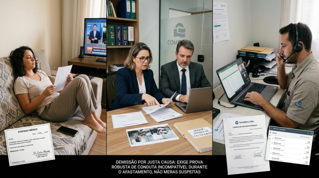 Funcionário ignora mensagens durante licença médica e acaba demitido por justa causa