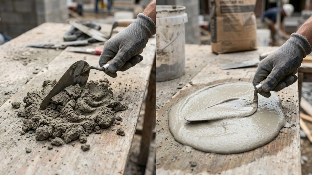 Por que pedreiros colocam detergente no concreto e para que serve esse truque que pode facilitar pequenos reparos dentro de casa