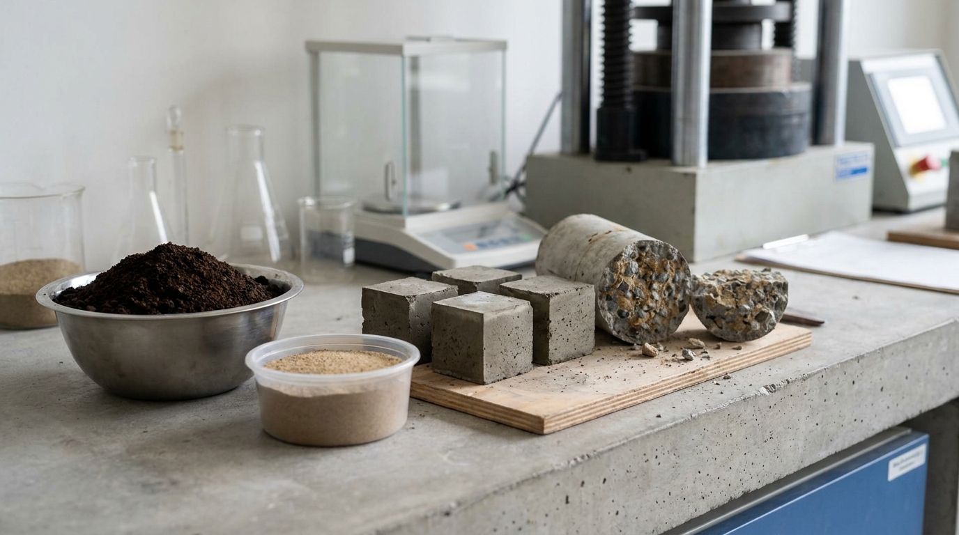 Os restos de café usados foram carbonizados a 350 graus Celsius até se tornarem um biochar similar ao carvão. Esse material substituiu 15 por cento da areia em volume em uma mistura de concreto, e o concreto resultante teve uma resistência à compressão 29,3 por cento maior do que a mistura de controle