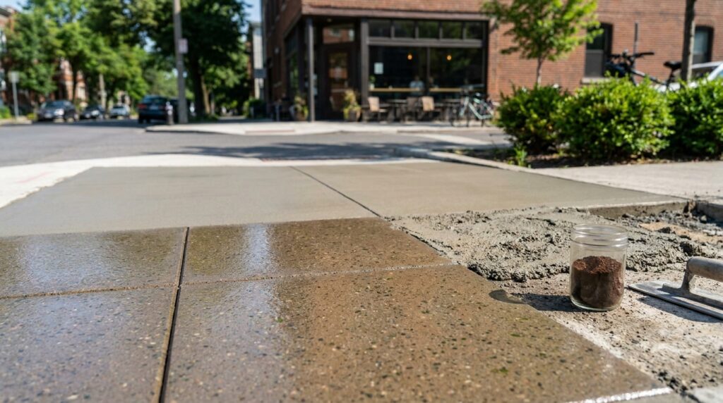 Os restos de café usados foram carbonizados a 350 graus Celsius até se tornarem um biochar similar ao carvão. Esse material substituiu 15 por cento da areia em volume em uma mistura de concreto, e o concreto resultante teve uma resistência à compressão 29,3 por cento maior do que a mistura de controle