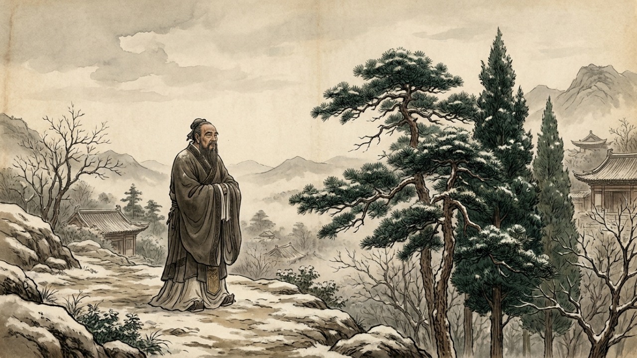 Provérbio chinês de Confúcio: “Só quando chega o frio do inverno sabemos que o pinheiro e o cipreste são os últimos a perder as folhas.” Uma lição com mais de 2 mil anos sobre permanecer firme na adversidade
