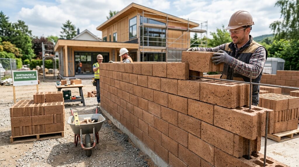 Casas feitas com tijolos ecológicos ganham espaço na construção e podem reduzir o consumo de argamassa com sistema de encaixe e fabricação de baixo desperdício
