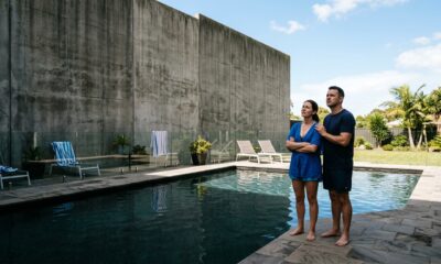 Vizinho constrói paredão de 4 metros para fazer sombra sobre piscina após se irritar com festa até as 23h, mas Justiça vê abuso de direito e impõe multa de R$ 1.200 por dia de atraso