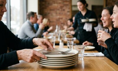 Segundo a psicologia, juntar os pratos no restaurante para ajudar o garçom a limpar a mesa não é só sinal de boa educação