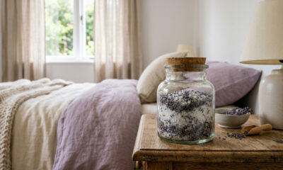 Misturar sal grosso com óleo essencial de lavanda: para que serve o pote aromático no quarto que reduz a umidade e ajuda no relaxamento