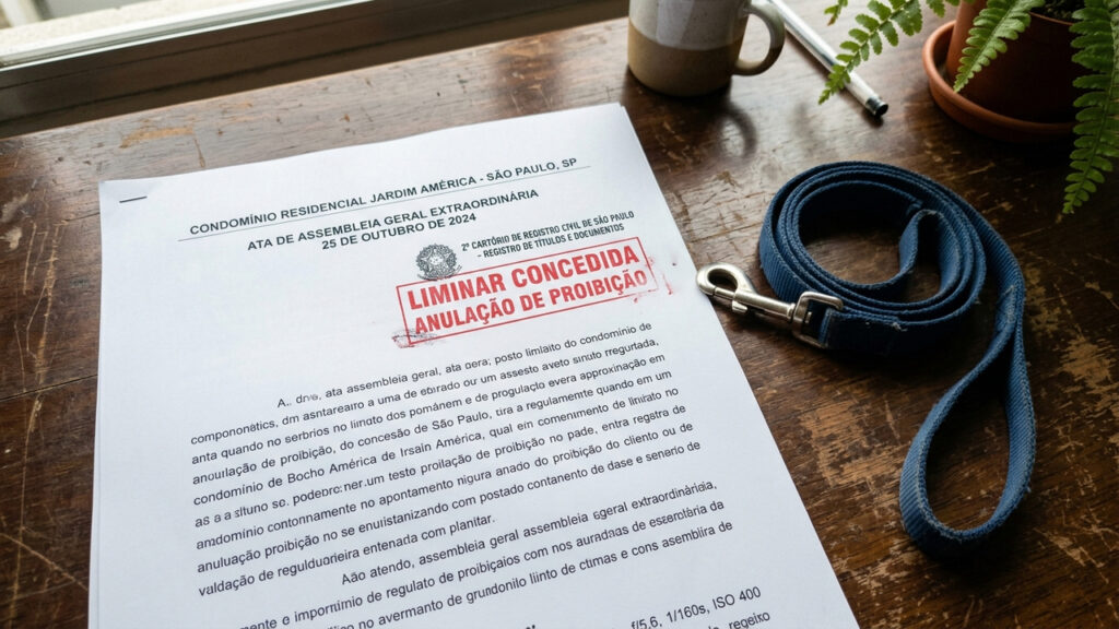 Condomínio proíbe morador de manter cachorro de grande porte em apartamento e liminar anula regra por falta de risco à segurança