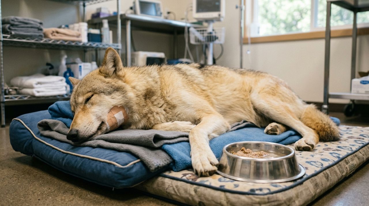 Cachorro deixado para trás durante a guerra não conseguia nem abrir a boca, mas uma reviravolta mudou completamente sua história