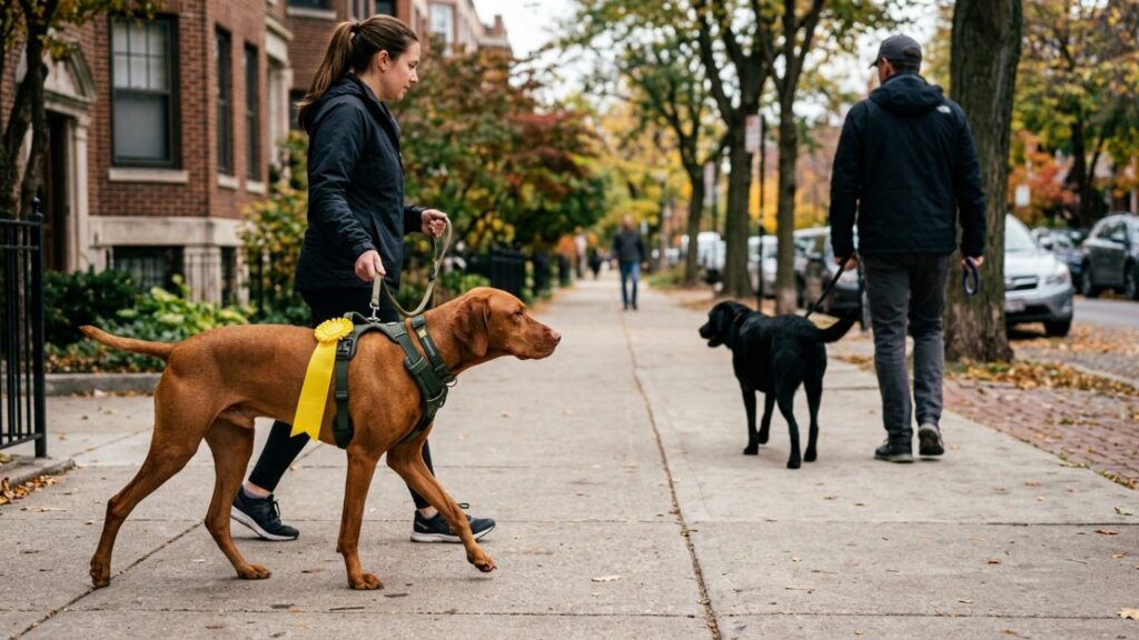 Fita amarela na coleira do cachorro: o que significa esse sinal e por que é importante dar espaço ao animal antes de se aproximar