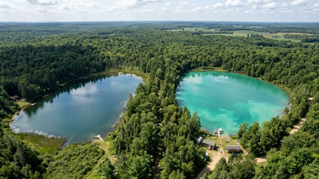 Em 2024, cientistas tingiram um lago inteiro de azul para bloquear a luz do Sol, adicionaram fertilizante e viram a chuva mudar completamente o rumo do experimento