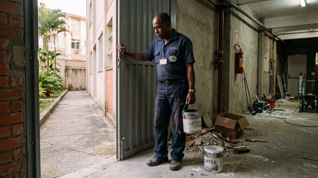 Porteiro com 19 anos de trabalho é demitido por justa causa e perde R$ 96 mil por levar para casa duas latas de tinta descartadas pela obra