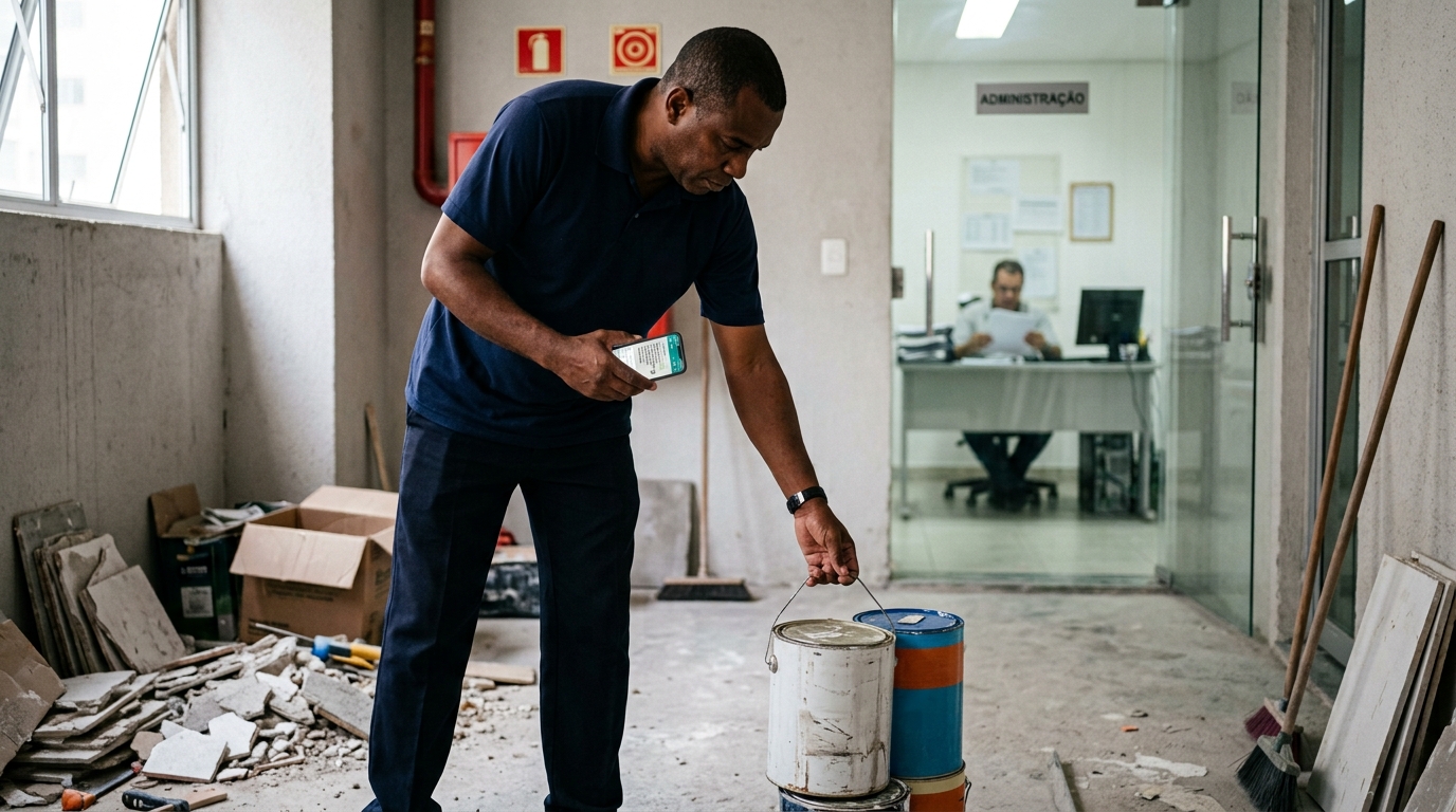 Porteiro com 19 anos de trabalho é demitido por justa causa e perde R$ 96 mil por levar para casa duas latas de tinta descartadas pela obra
