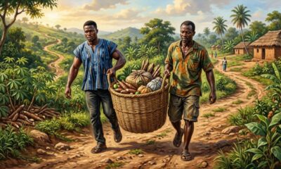 Provérbio ganês do dia: “Somente quando duas pessoas carregam juntas um peso realmente pesado elas percebem o quanto cada uma dependia da força da outra.” Uma lição sobre apoio e parceria