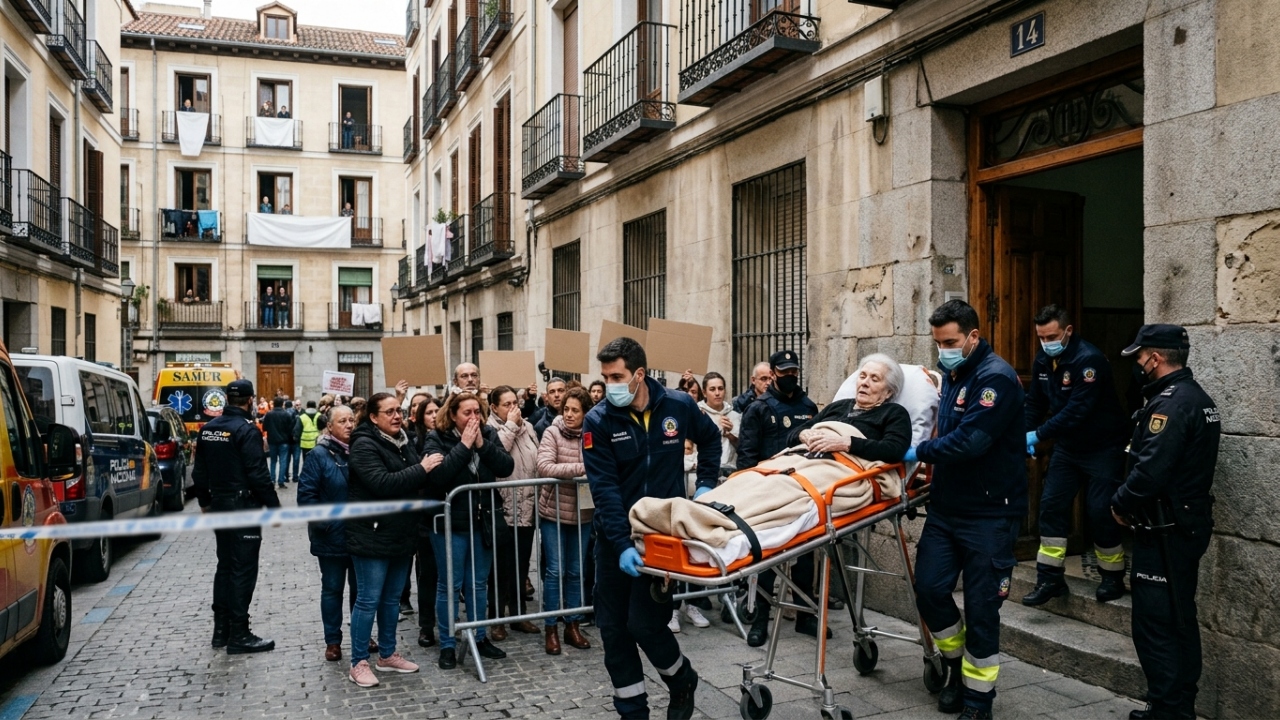 Idosa de 87 anos é retirada de casa, onde viveu por mais de 70 anos, caso provoca protestos e governo anuncia medidas contra despejos até 2030
