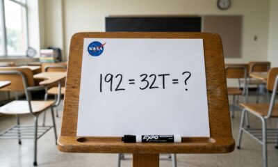 A NASA publicou este desafio para estudantes e a conta é mais simples do que parece: descubra o valor de T em 192 = 32T