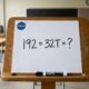 A NASA publicou este desafio para estudantes e a conta é mais simples do que parece: descubra o valor de T em 192 = 32T