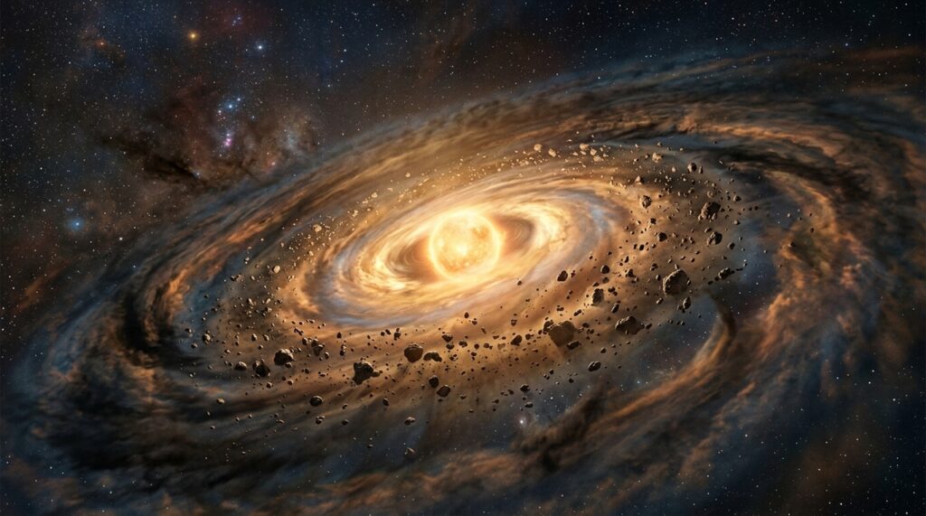 Cientistas observam o nascimento de um sistema solar pela primeira vez: estrela recém-formada revela os primeiros ingredientes que podem dar origem a novos planetas