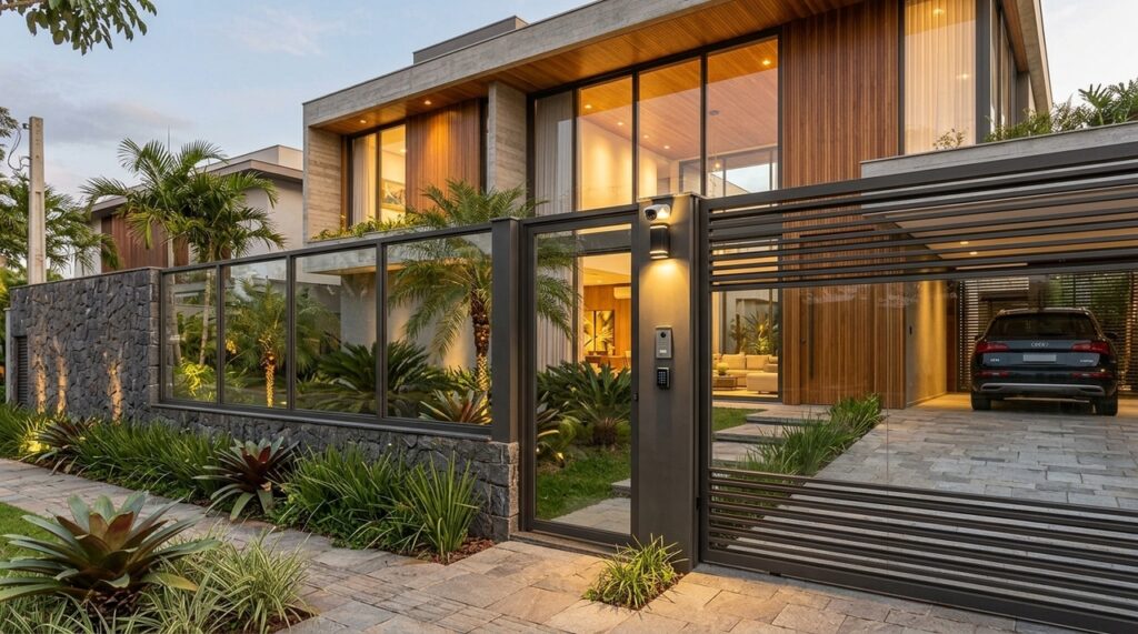 Arquiteto explica como a nova fachada das casas substitui grades tradicionais sem abrir mão da segurança