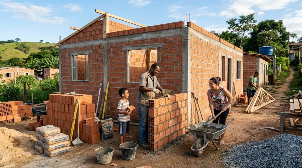 Pai e filha passam 3 anos construindo a própria casa e mostram como uma família pode levantar o lar com as próprias mãos