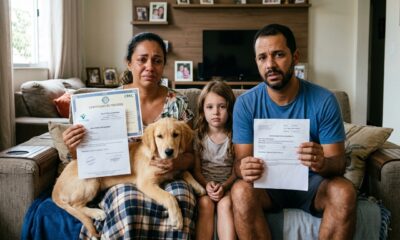 Família compra filhote de R$ 4.500 com pedigree, veterinário diagnostica displasia aos 7 meses e o criador se recusa a devolver o dinheiro