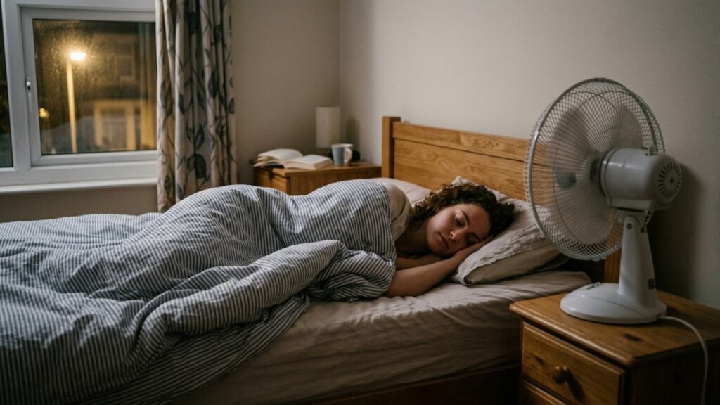 A psicologia sugere que quem dorme com o ventilador ligado mesmo quando não está calor pode não estar buscando apenas ar fresco, mas um som familiar que ajuda a tornar o ambiente mais previsível