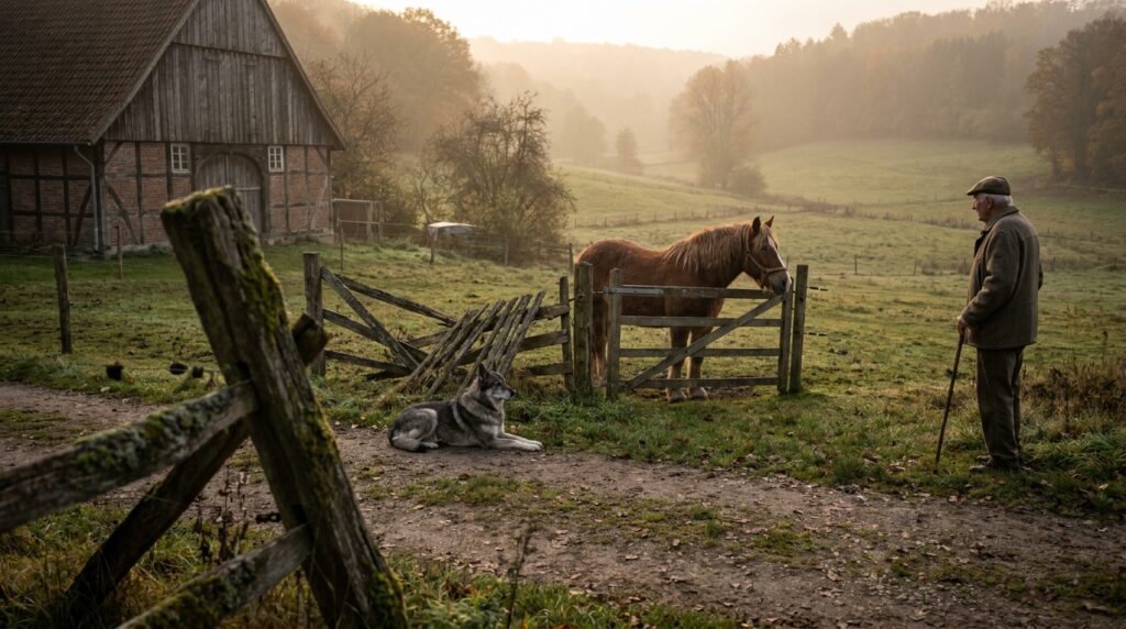 Provérbio alemão para pensar: “Uma cerca dura 3 anos, um cachorro dura 3 cercas, um cavalo dura 3 cachorros e um homem dura 3 cavalos”; lições de vida sobre como nosso tempo na Terra é temporário e como devemos praticar a gratidão, extraídas de um antigo ditado