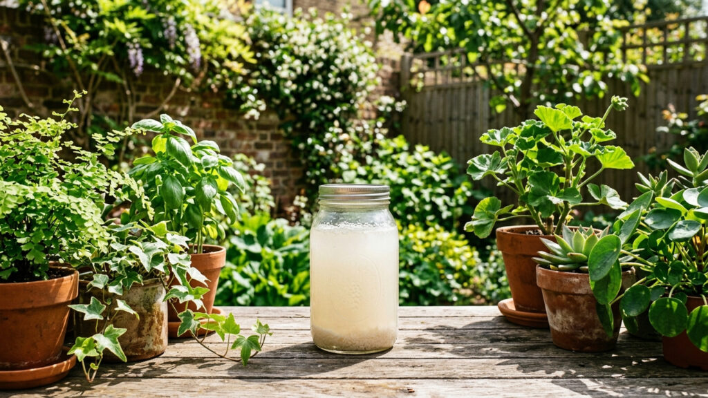 Deixar a água do arroz no sol por 2 dias: o adubo caseiro fermentado e sem cheiro que estimula o enraizamento rápido de plantas lentas no vaso