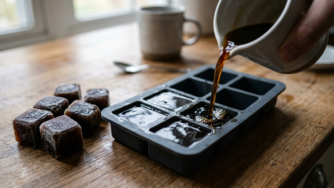 Congelar café pronto em forminhas de gelo: o truque simples para preparar bebidas geladas nos dias quentes sem diluir o sabor com água