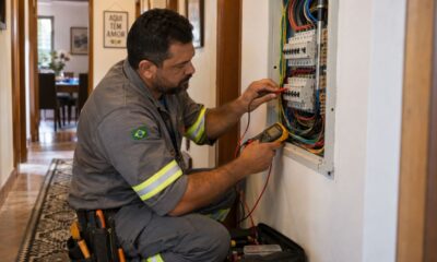 Eletricista que revisa quadros de energia há mais de uma década repete sempre o mesmo alerta: ampliar o chuveiro ou instalar um ar-condicionado sem recalcular a fiação é a causa mais comum de disjuntor que desarma sozinho e de fio que esquenta atrás da parede