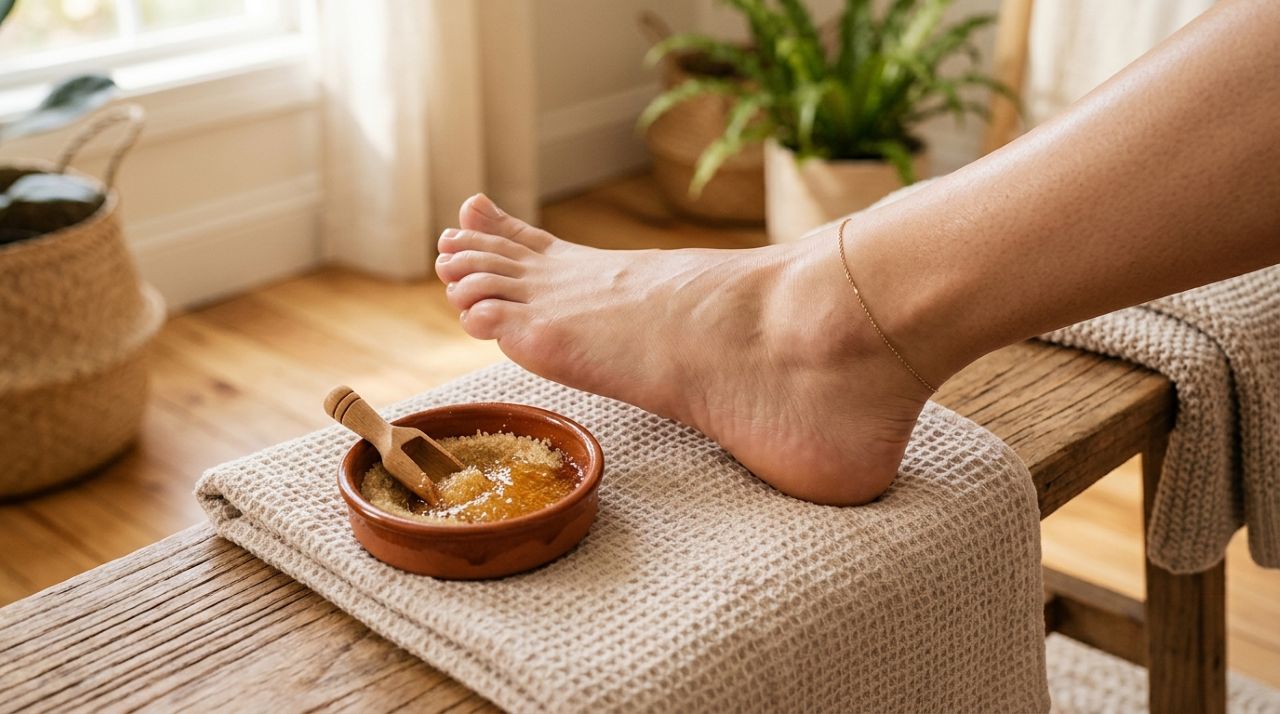 Esfoliar os pés com açúcar e mel: para que serve essa mistura caseira, quais benefícios pode trazer para a pele ressecada e por que recomendam fazer esse cuidado à noite, antes de dormir