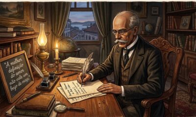 Frase do dia de Machado de Assis: "Esquecer é uma necessidade. A vida é uma lousa, em que o destino, para escrever um novo caso, precisa de apagar o caso escrito." Uma reflexão sobre seguir em frente e deixar o passado