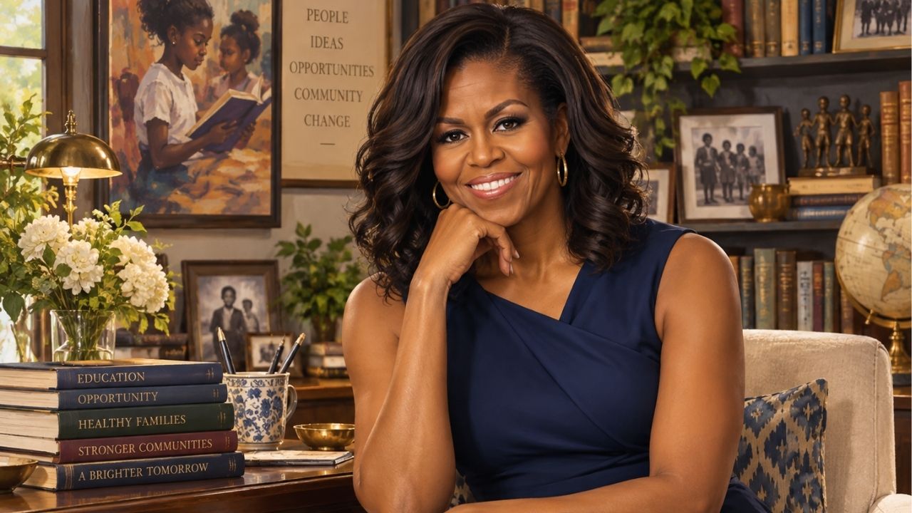 Frase do dia de Michelle Obama: "Não há limite para o que nós, mulheres, podemos realizar." Uma reflexão sobre ambição feminina, representatividade e coragem para ocupar espaços de poder