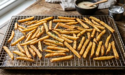 Chefs de cozinha concordam: “Para a batata frita ficar mais crocante, não coloque tudo de uma vez no óleo, porque pequenas porções ajudam a manter a temperatura da fritura”