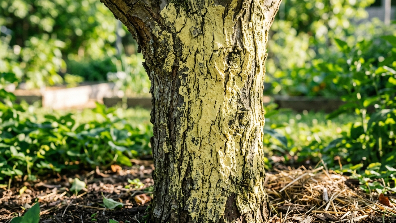 Calda sulfocálcica caseira com enxofre e cal: o tratamento de inverno definitivo para eliminar colônias de ácaros e esporos em frutíferas