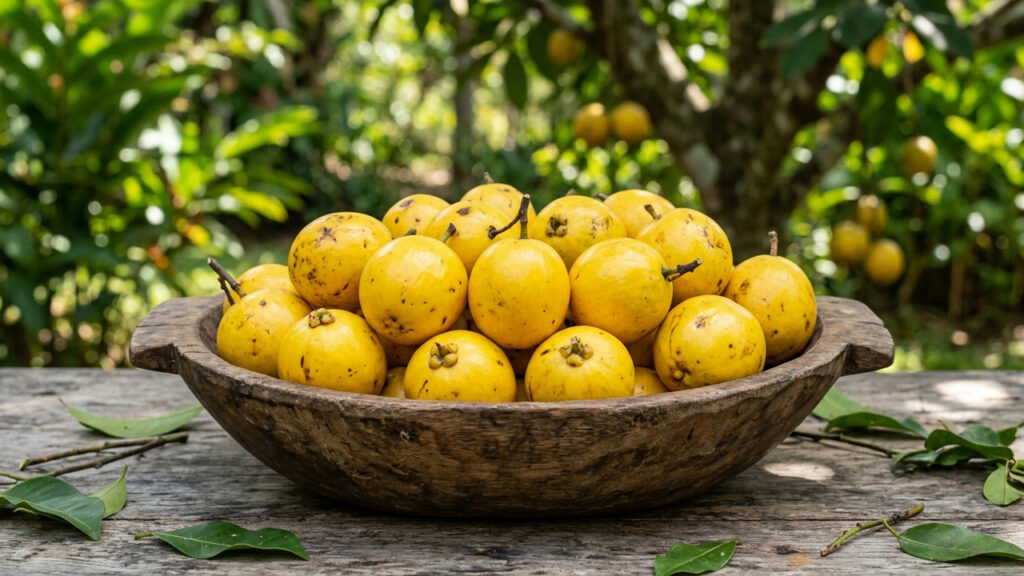 Adeus, pitanga: essa fruta de casca alaranjada e polpa alva consistente parece um bombom natural com sabor agridoce refrescante no quintal